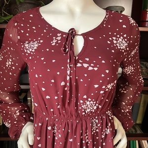 ❤️ Wild Blue Sadie Robertson heart print dress ❤️